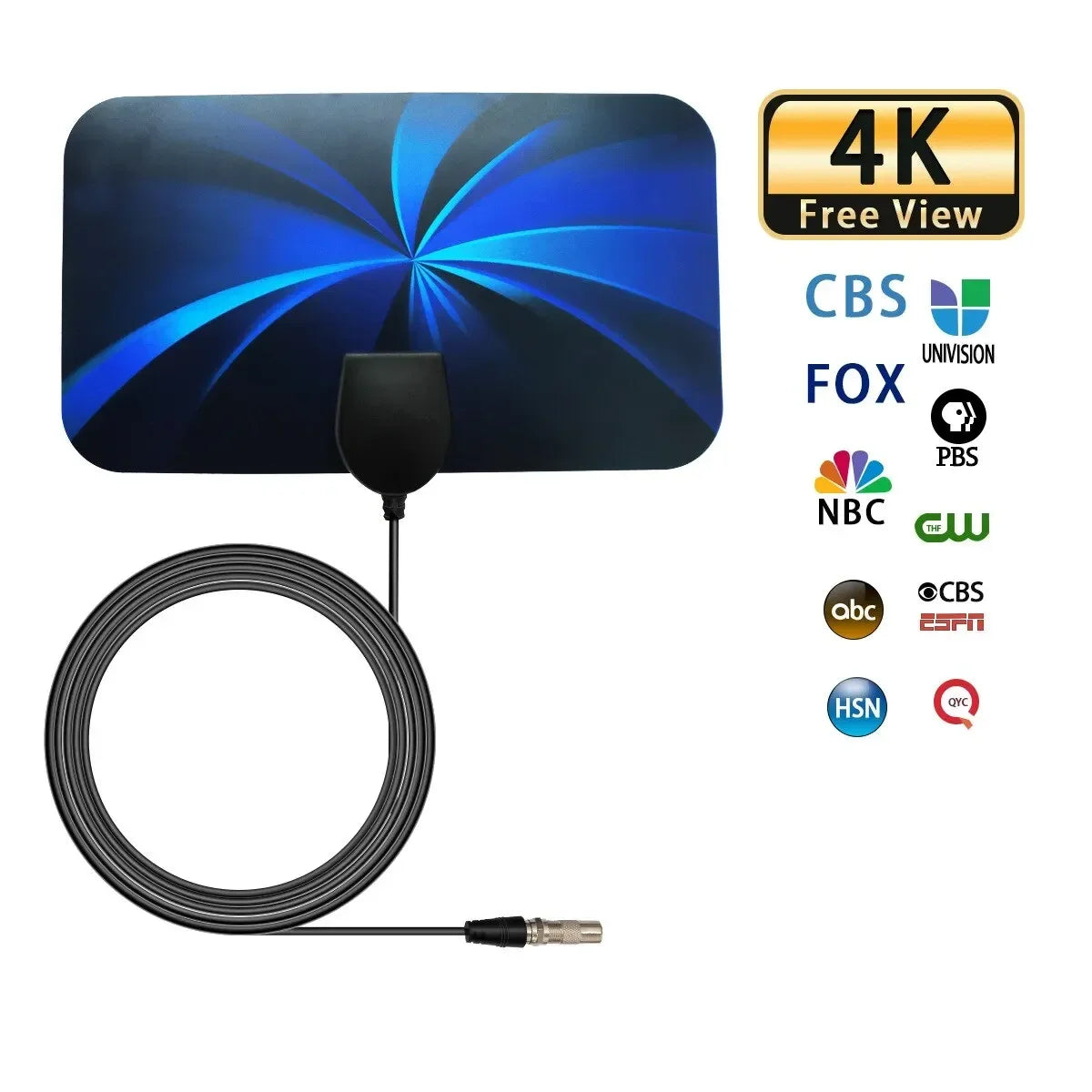 Digital TV Indoor Antenna Ground Wave Mini Hdtv Antenna Hdtvt2 Antenna For Car Antenna RV Travel Smart TV
