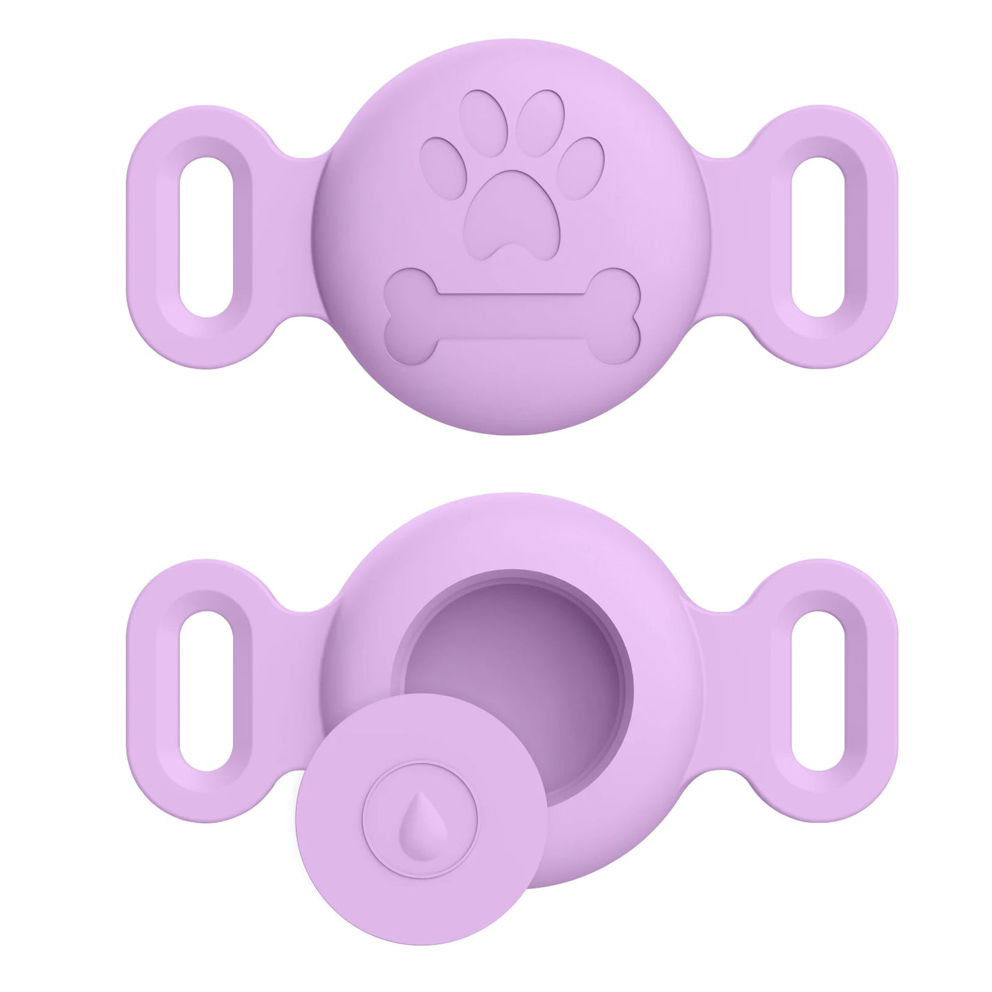 Silicone Engraved Cover For Apple Airtag Case Dog Cat Collar GPS Finder Protective Soft Case For Apple Air Tag Tracker Holder