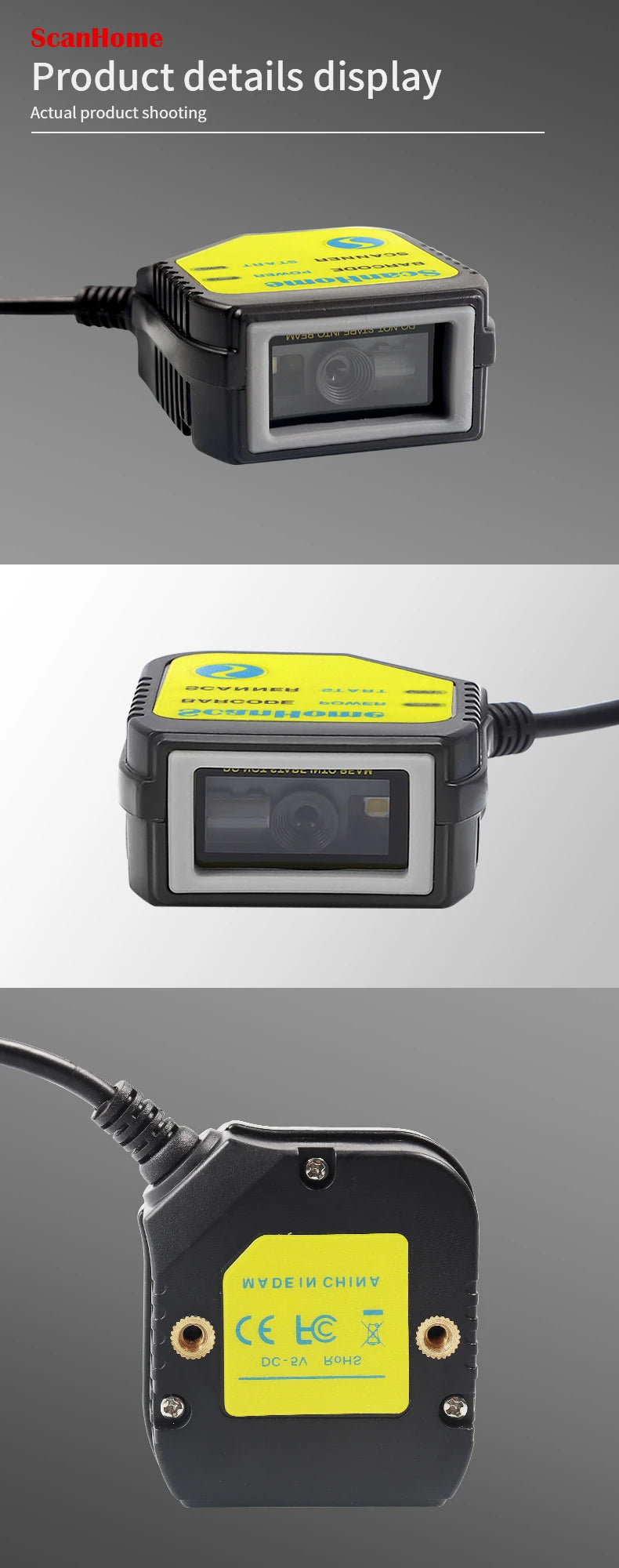 Embedded Barcode Scanner BarCode Reader code reader fixed Mounted code Engine Module USB 1D/2D QR PDF417Code ScanSH-400