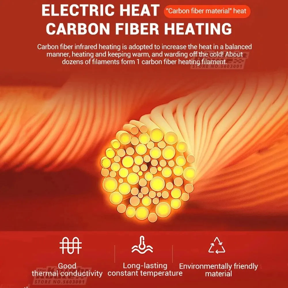 21 Areas Heated Jacket Men Electric Winter Women's Motorcycle Jacket USB Warm Vest Heating Jacket Heated Vest Coat Ski Hiking