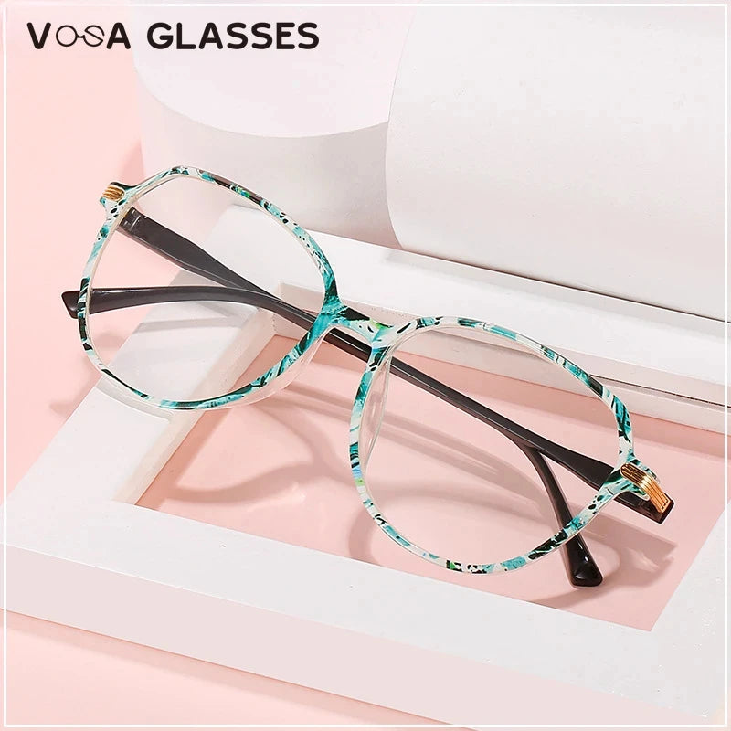 Large Frame Printing Reading Glasses Women Presbiopia Glasses for Farsightedness HD Resin Oculos Gafas De Lectura Mujer