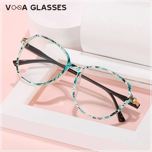 Large Frame Printing Reading Glasses Women Presbiopia Glasses for Farsightedness HD Resin Oculos Gafas De Lectura Mujer
