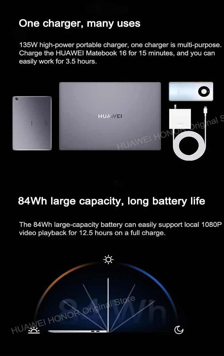 HUAWEI MateBook 16 Laptop AMD Ryzen R5-5600H/R7-5800H 16GB 512GB Notebook Radeon Graphics 16-inch 2.5K Eye Protection Computer