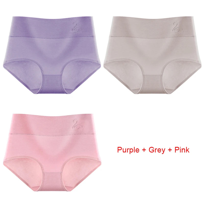 Cotton Panties Women's High Waist Underwear Abdominal Plus Size Briefs Girls Female Seamless Underpants Sexy Lingeries Soft Lady