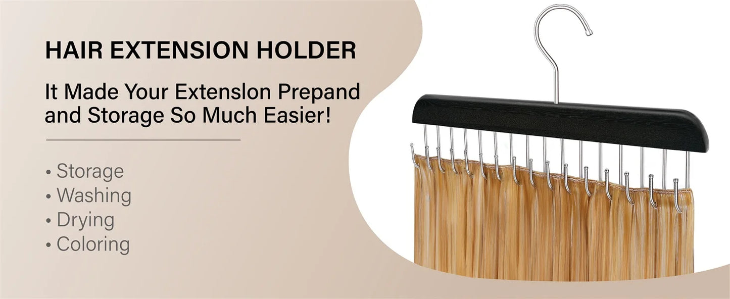 Leeons Hair Extension Holder For Hair Extensions Hanger Braid Rack Organizer Hair Extension Holder For Washing In Shower