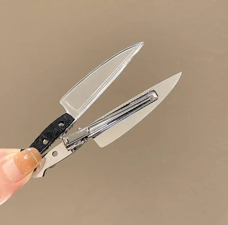 Creative Weird Knife Hair Clips For Women y2k Accessories Funny Hairpins Girls Hairclip Punk Barrette Hairpins Headwear Hair New