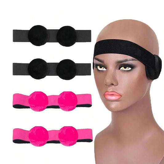 4 Pcs Wig Bands for Keeping Wig in Place with Ear Covers - Elastic Bands for Wig - Lace Band Melting Band for Lace Front