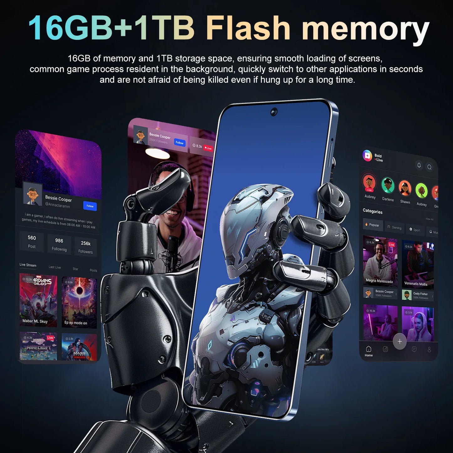 Hot Selling Mobile Phone GT20 Pro 7.3-inch HD Large Screen Smartphone Android Versão Global Original Phone Cheap