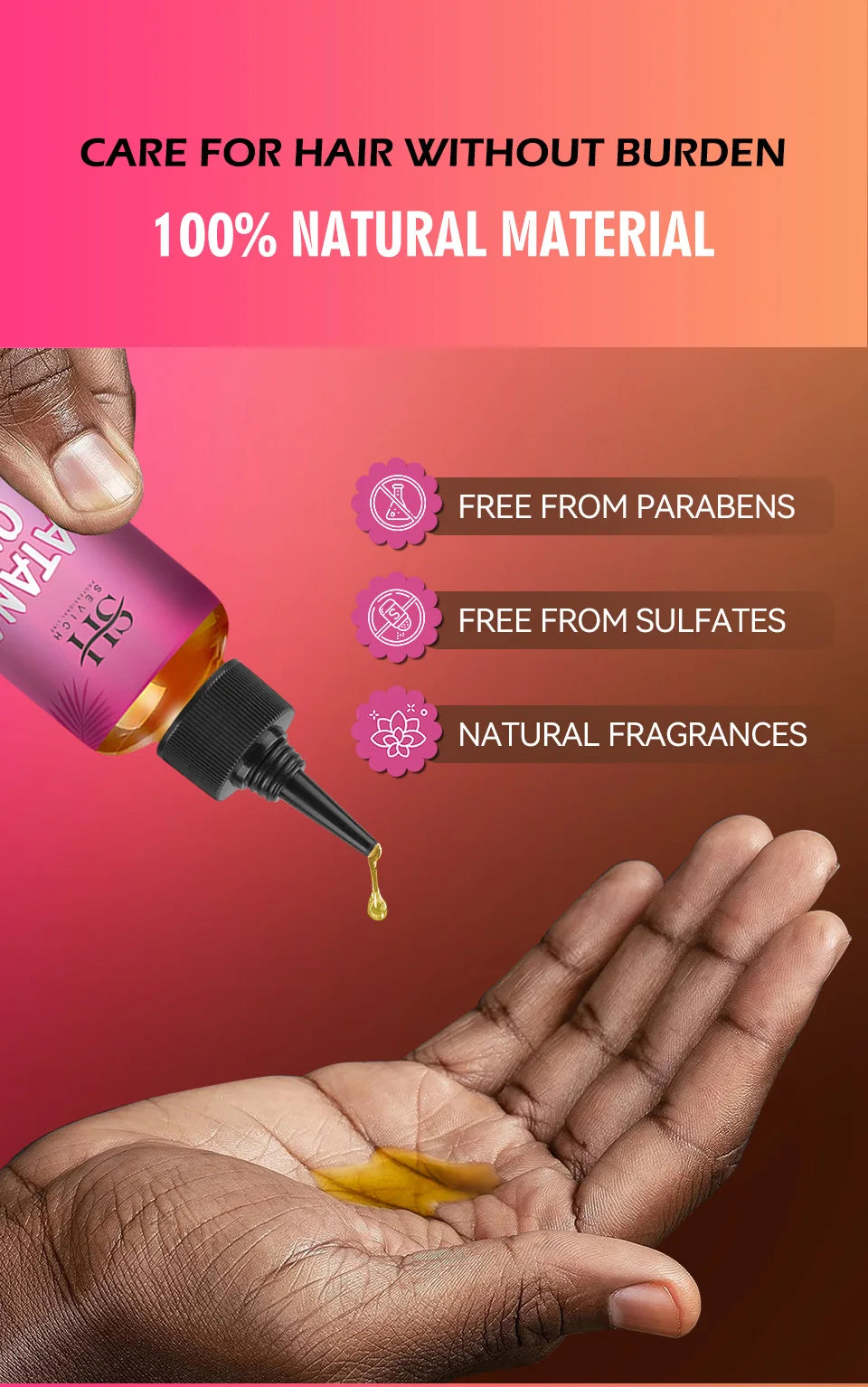 100% Pure Batana Oil From Honduras Natural Batana Butter For Hair Growth Alopecia Areata Hair Loss Treatment For Men & Women