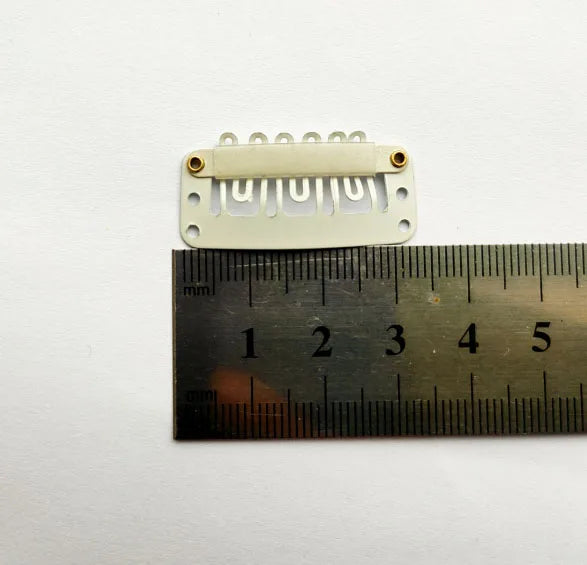 50pcs 2.3cm-3.6cm Black Brown Color Wig Clips Snap Clip For Hair Extension Wig Weft Wig PP Hairpins Large Clips Styling Tools