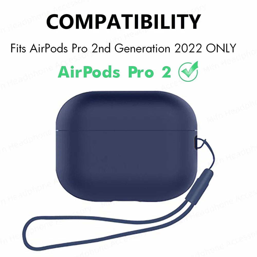 Transparent white Case for AirPods Pro 2023 Case Front LED visible Case soft silicone for AirPods Pro2 Pro 2nd Gen 2023 Cover