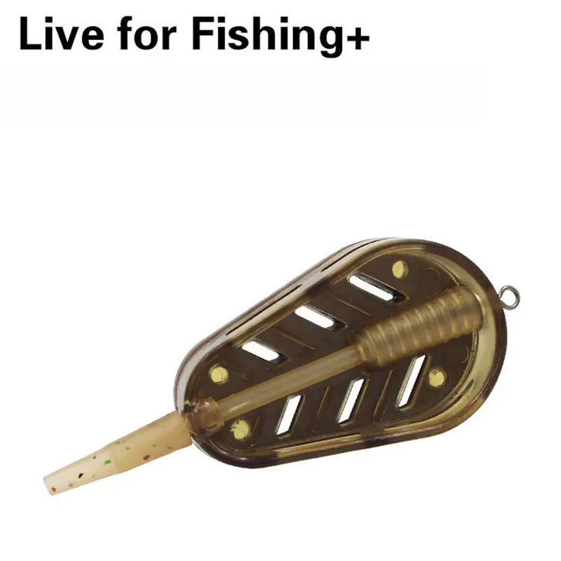 5Pcs Outdoor Fish Tackle Inline Method Feeder Mould Bait Thrower Bait Plumb Set Carp Fishing Bait Holder Tool Accessory