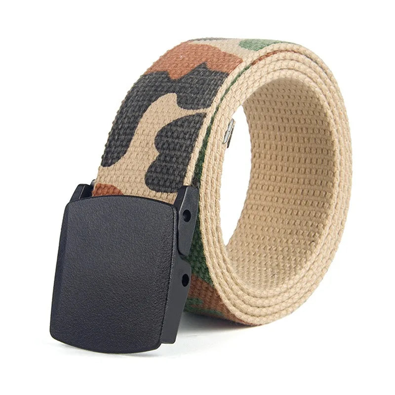 1pc Military Nylon Adjustable Belt Men Female Belts Men Outdoor Travel Tactical Waist Belt With Metal Buckle For Pants 2023