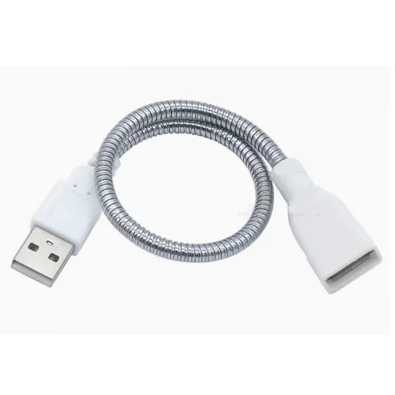 Metal USB hose USB lamp extension cord USB power cord, table lamp metal hose, dedicated to USB lamp