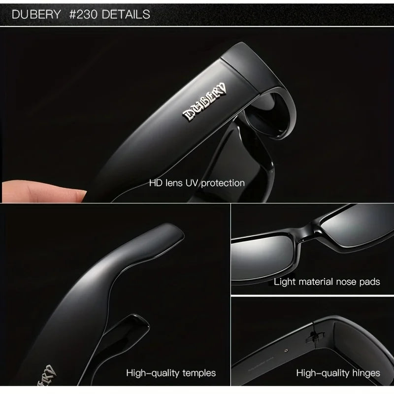 DUBERY Polarized UV400 Protection Sunglasses For Men And Women 8 Colors Model 165