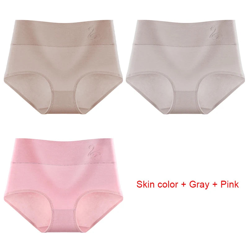 Cotton Panties Women's High Waist Underwear Abdominal Plus Size Briefs Girls Female Seamless Underpants Sexy Lingeries Soft Lady