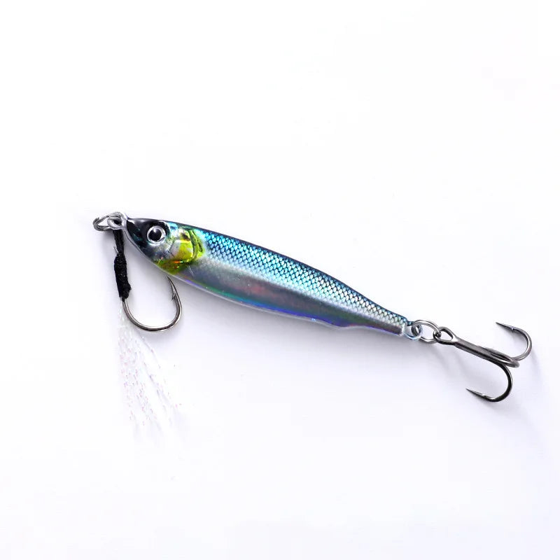 3D Print Metal Jig Fishing Shore Jigging Sea Fishing Slow Jig lifelike Micro Jigg Ultra Slim Spoon Laser Artificial Bait