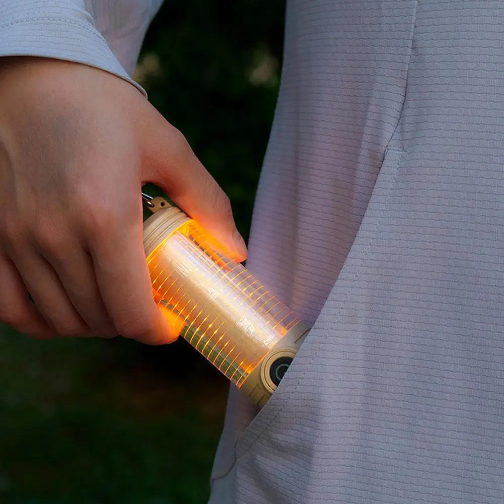 1000LM Super Bright Outdoor Hiking Fishing Tent Lamp 1200mAh Rechargeable Dual Light Source Tent Light Outdoor Camping Lantern