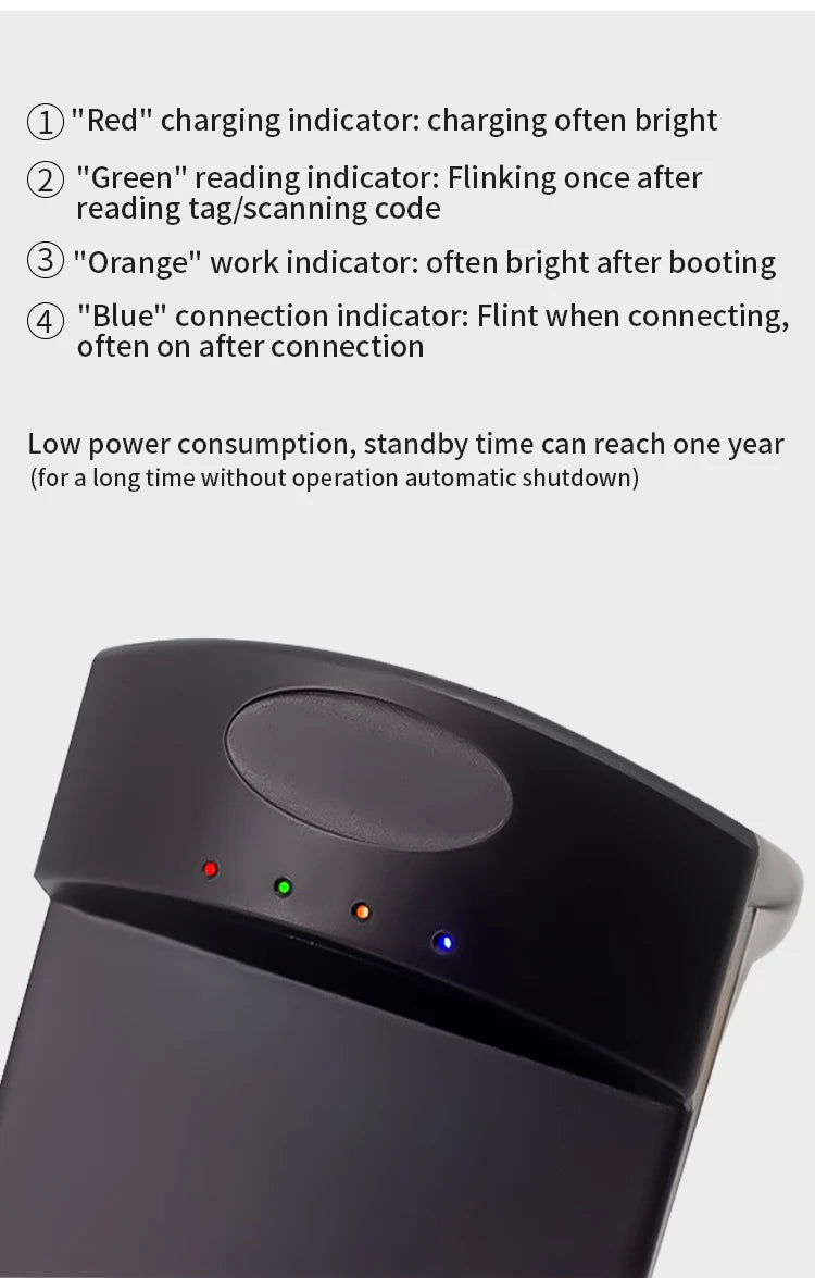 UHF RFID Keyboard Emulator USB Or BT Rfid Card Scanner UHF RFID Reader