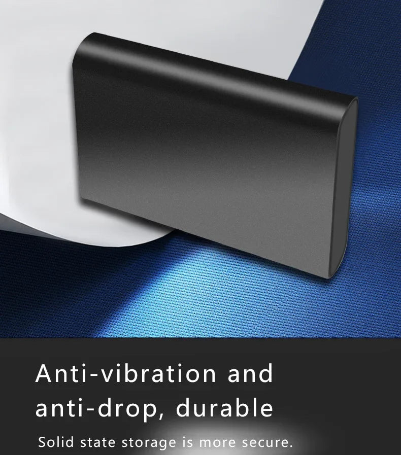 Portable SSD 1TB External Hard Drive High-speed Mobile Solid State Drive External Storage Decives Hard Disks for PC/ Mac