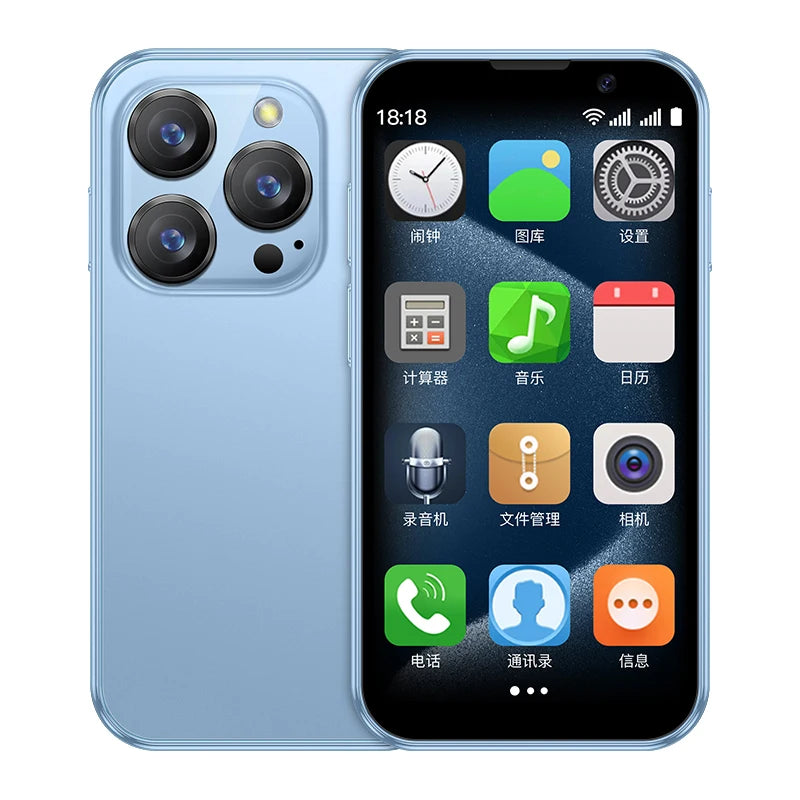 SOYES XS18 Pro Mini Smartphone 2GB RAM 16GB ROM Android8.1 3.0'' With Facial Recognition Dual SIM Standby 3G Network Small Phone