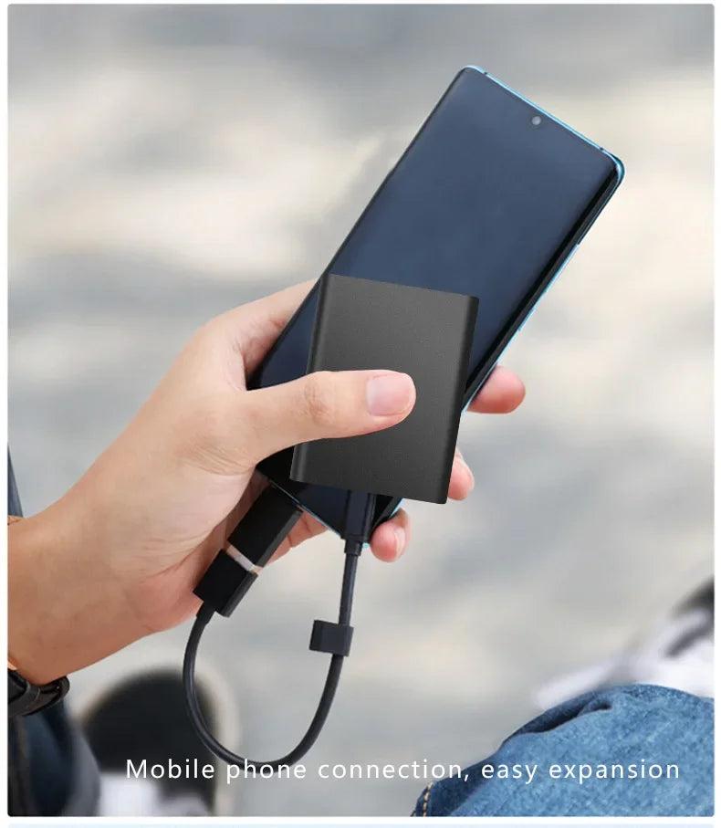 Portable SSD 1TB External Hard Drive High-speed Mobile Solid State Drive External Storage Decives Hard Disks for PC/ Mac