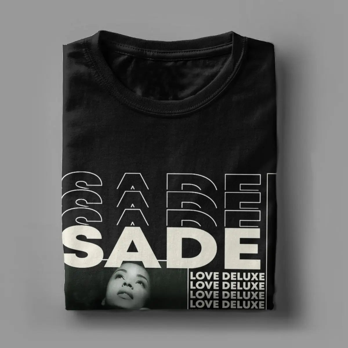 Sades Adu T-Shirts for Men Singer Fashion Cotton Tees Crewneck Short Sleeve T Shirts Gift Clothing