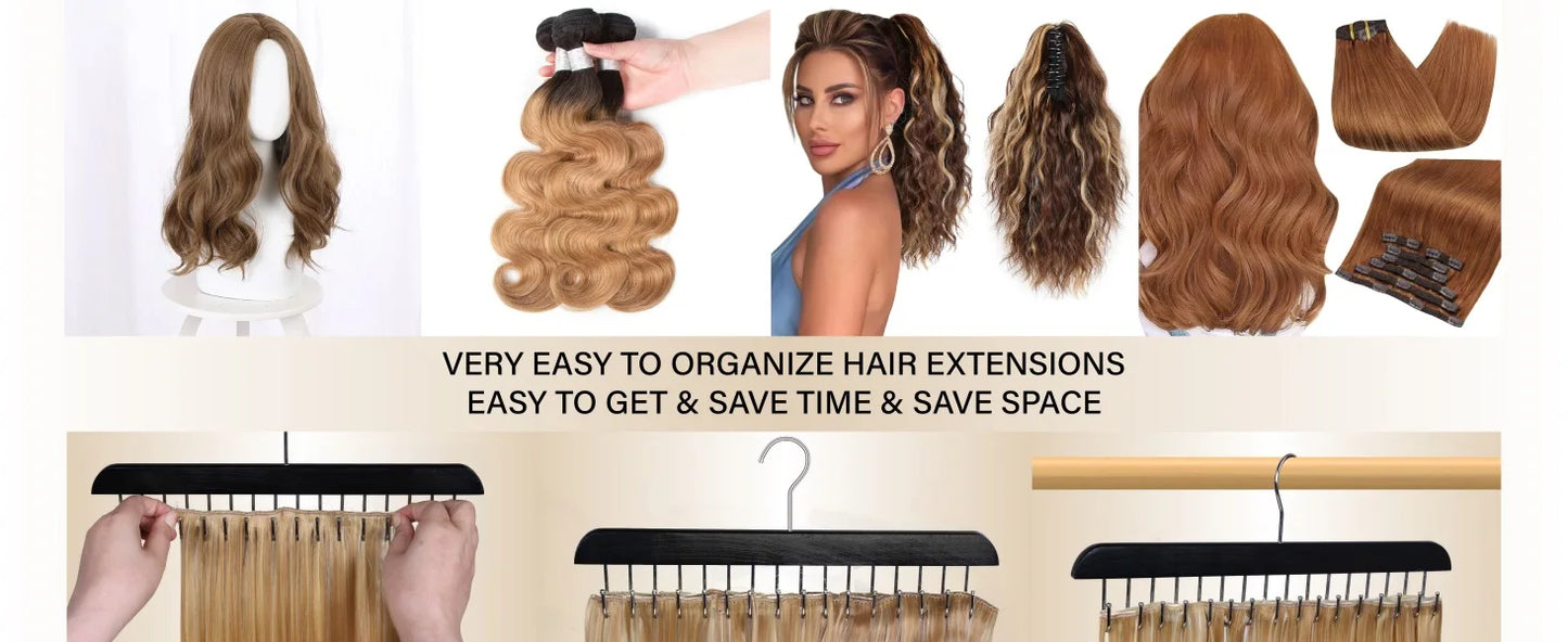 Leeons Hair Extension Holder For Hair Extensions Hanger Braid Rack Organizer Hair Extension Holder For Washing In Shower