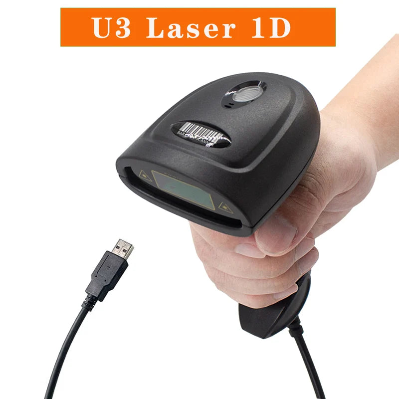 1D/2D Barcode Scanner Wired/Wireless/Bluetooth QR Code Reader for Pos System,PDF417 Desktop Scanner for Warehouse Inventory Shop