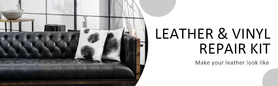 11pcs/set Car Care Kit Liquid Leather Skin Refurbish Repair Tool Auto Seat Sofa Coats Holes Scratch Cracks Restoration Black For