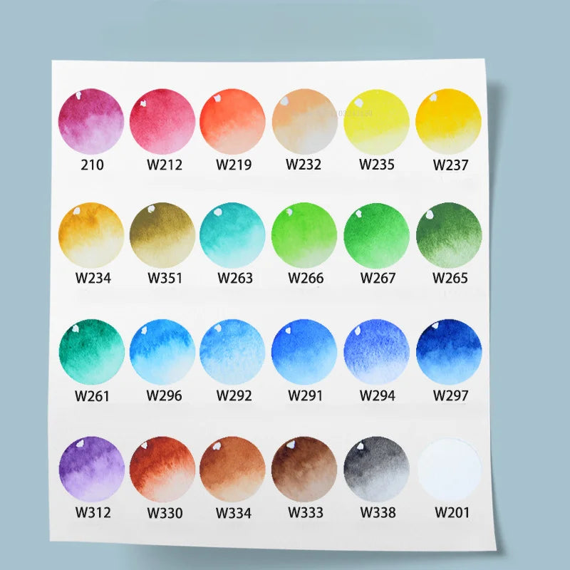 15ml Holbein Liquid Tube Packaging Watercolor Pigment Art Students Outdoor Sketch Speciality Painting Colored Fill Materials