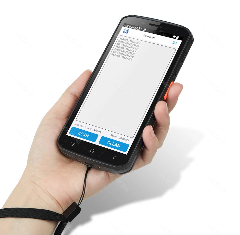 MTK6765 PDA Terminal Android 14 with NFC 4G64G Wifi GPS 1D 2D QR Barcode Scanner Reader Data Collector Mobile Warehouse device