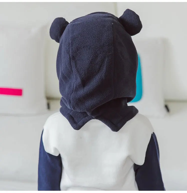 Lemonkid Kids Cartoon Animal Masked Hat Children Autumn Winter Warm Caps Child Girls Beanie Hats Boys Cycling Windproof Cap