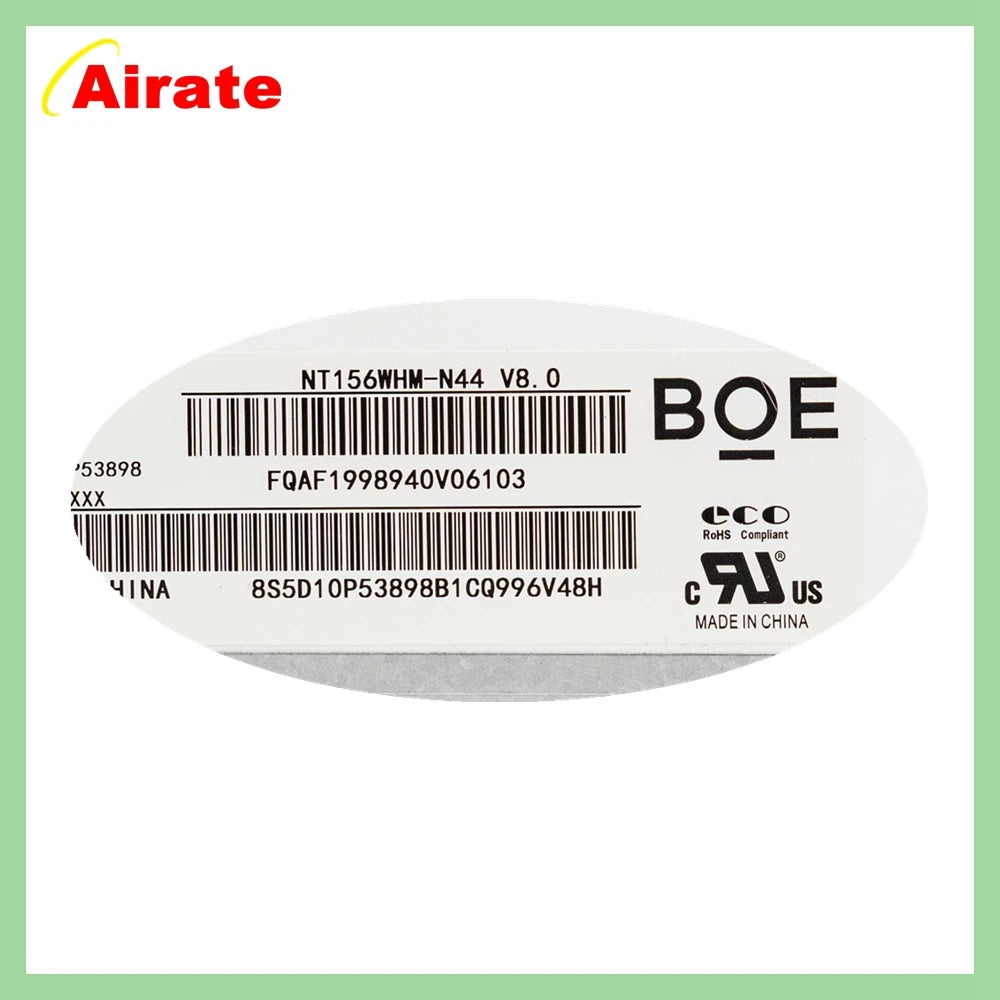 15.6" LCD Display Laptop Screen Matrix NT156WHM-N44 V8.0 B156XTN08.1 NT156WHM-N34 B156XTN08.0 N156BGA-EA3 1366*768 30 Pins EDP