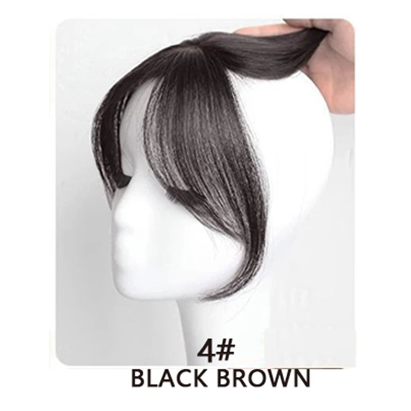 Synthetic Bangs Wig Realistic Bangs Hairpiece Natural Wispy 3d Bangs Hair Extensions for Women