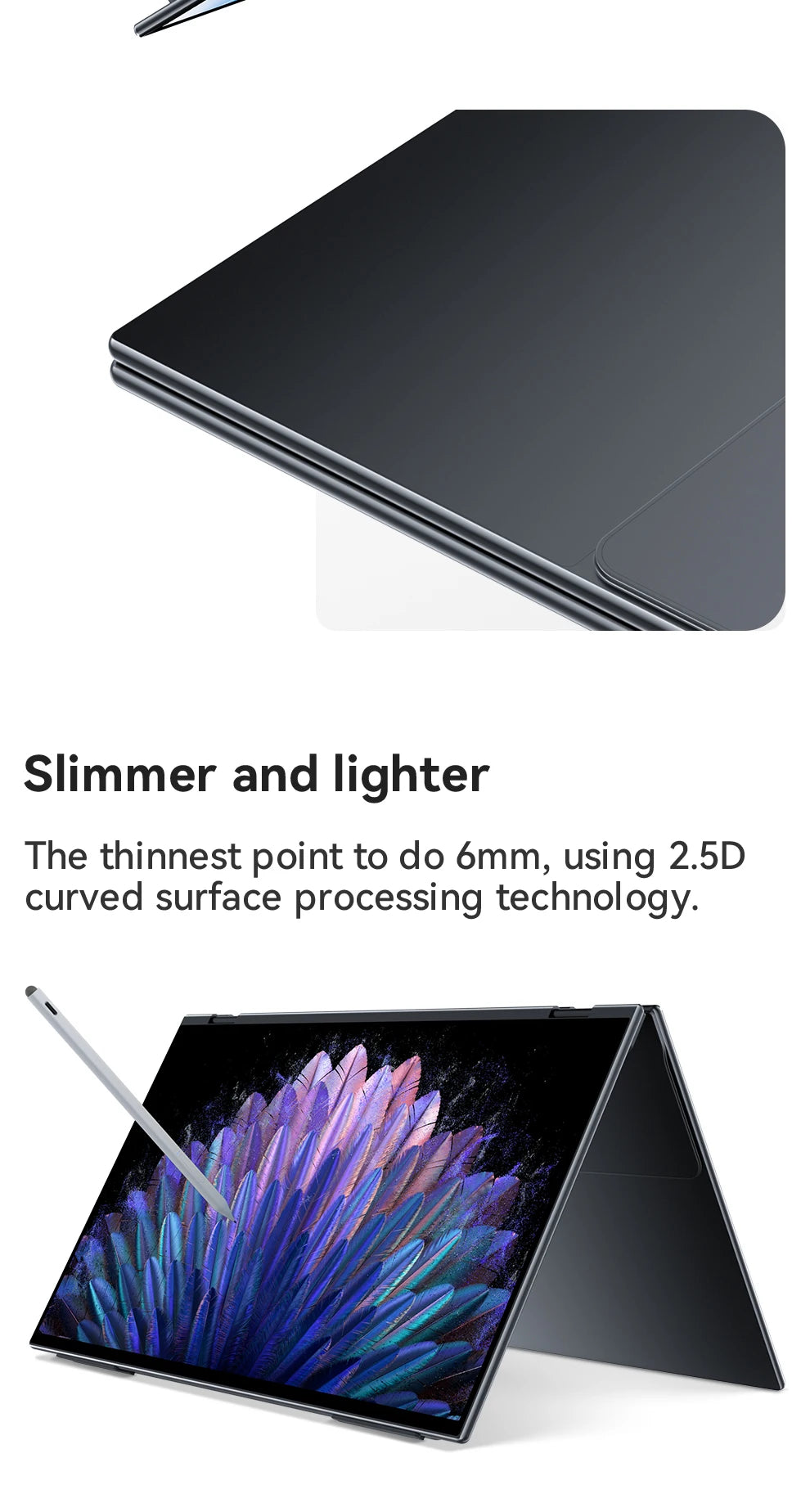 EHOMEWEI Dual Screen Portable Monitor X Series Drive-free Phone-touch FHD 2K 15.6“  16“ For Laptop Windows Macbook