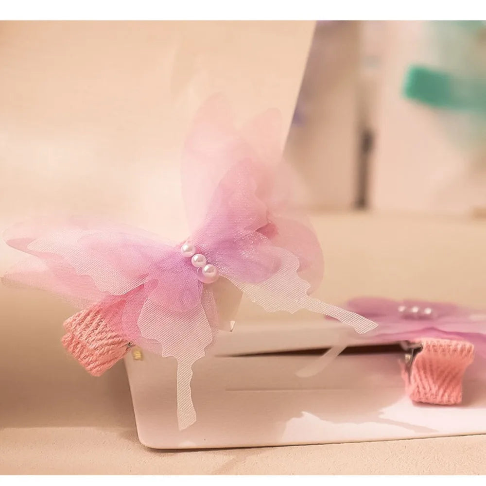Headwear Girls Hairpins Fashion Butterfly Shape Hairgrip Hair Clips Sweat Jewelry Gift Womens Headdress