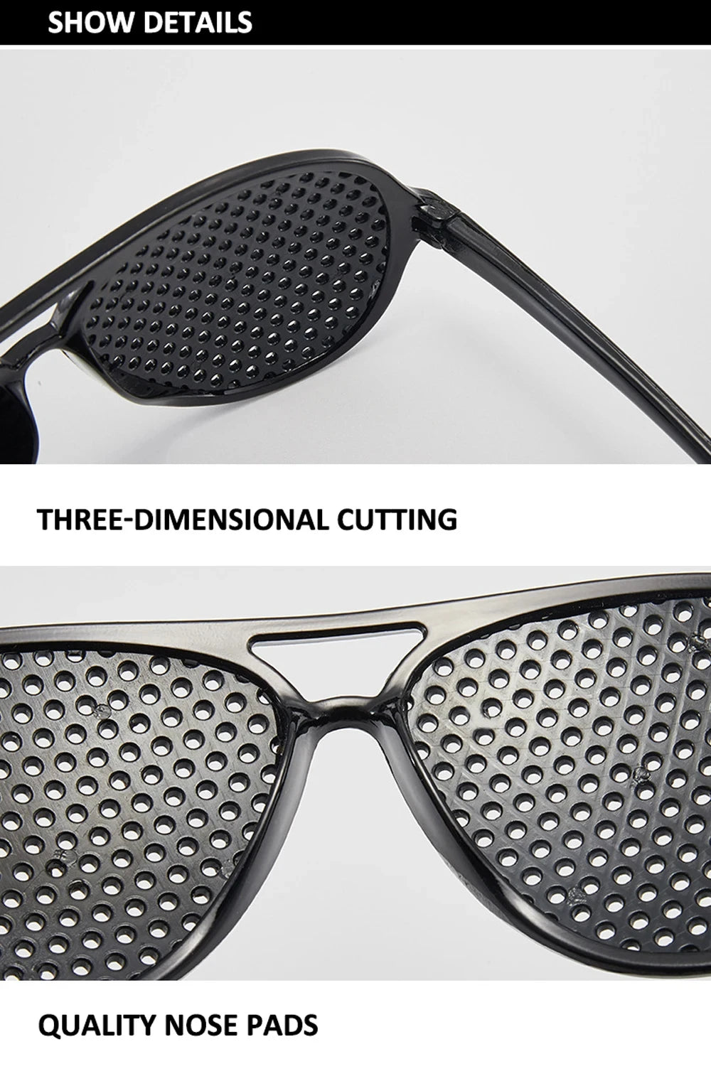 Vision Care Wearable Corrective Glasses Improver Stenopeic Pinhole Pin Hole Glasses Anti-fatigue Eye Protection Oculos De Grau