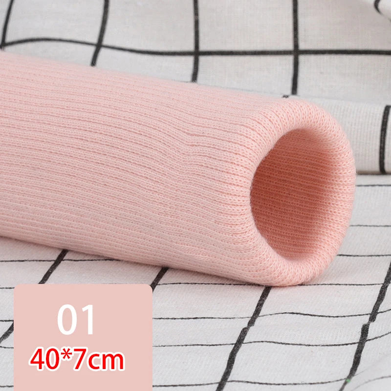 40cm Elastic Rib Cuffs Knitted Fabric Sweater Garment Cuffs Trouser Legs Seamlessly Repair Lengthening Sewing Accessories