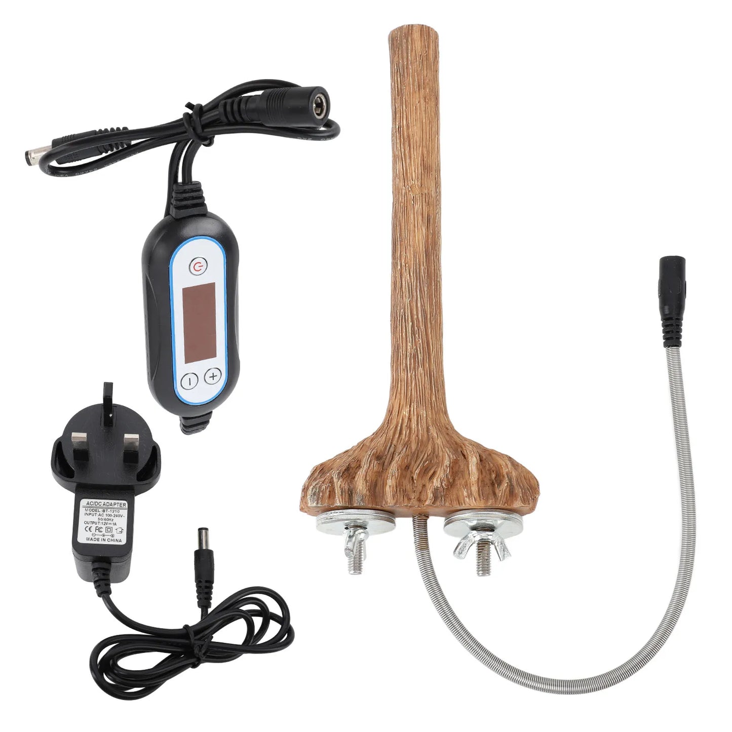 Birds Warmer Perch Bird Cage Heated Perches Fast Heating Intelligent Temperature Control Resin Parrot Thermal Stand for Winter