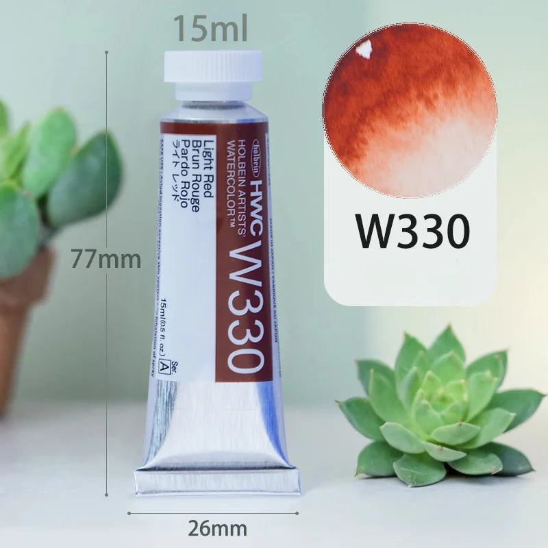 15ml Holbein Liquid Tube Packaging Watercolor Pigment Art Students Outdoor Sketch Speciality Painting Colored Fill Materials