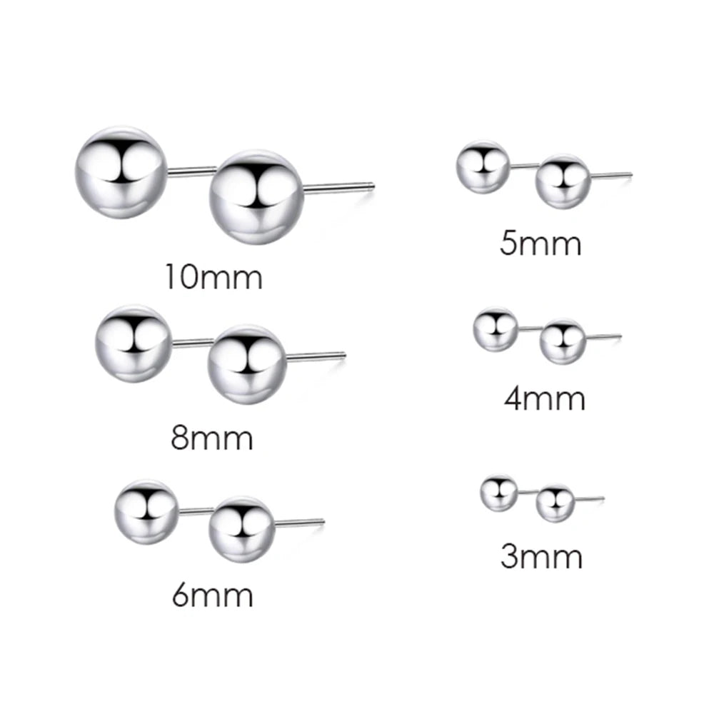 e-Manco Pierced Allergic Stud Earrings for Women Stainless Steel Small Geometric Earrings Wholesale/Dropshipping Fashion Jewelry