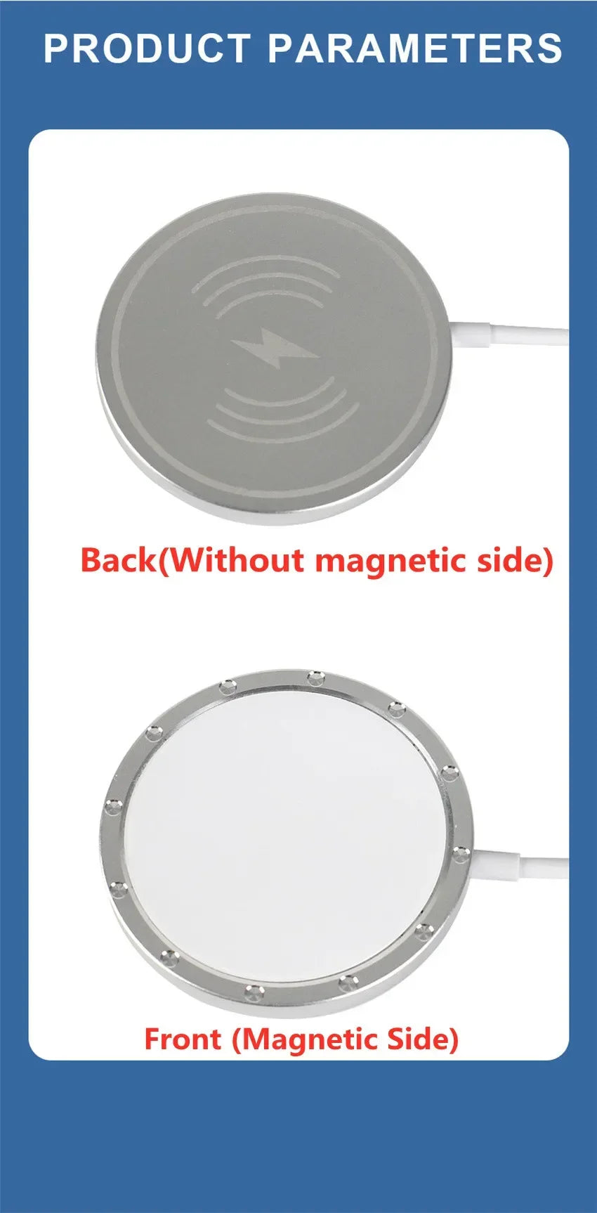 100W Magnetic Wireless Charger Pad For iPhone 16 15 14 13 12 Pro Max Mini Induction Fast Wireless Charging Dock Station Charger