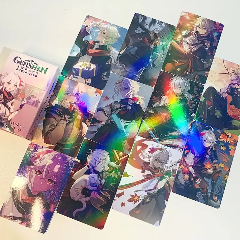 Hot Game Impact 50PCS/Set Decor Laser Lomo Card Photocard HD Double-sided Small Album Photo Card For Fans Collection Postcard