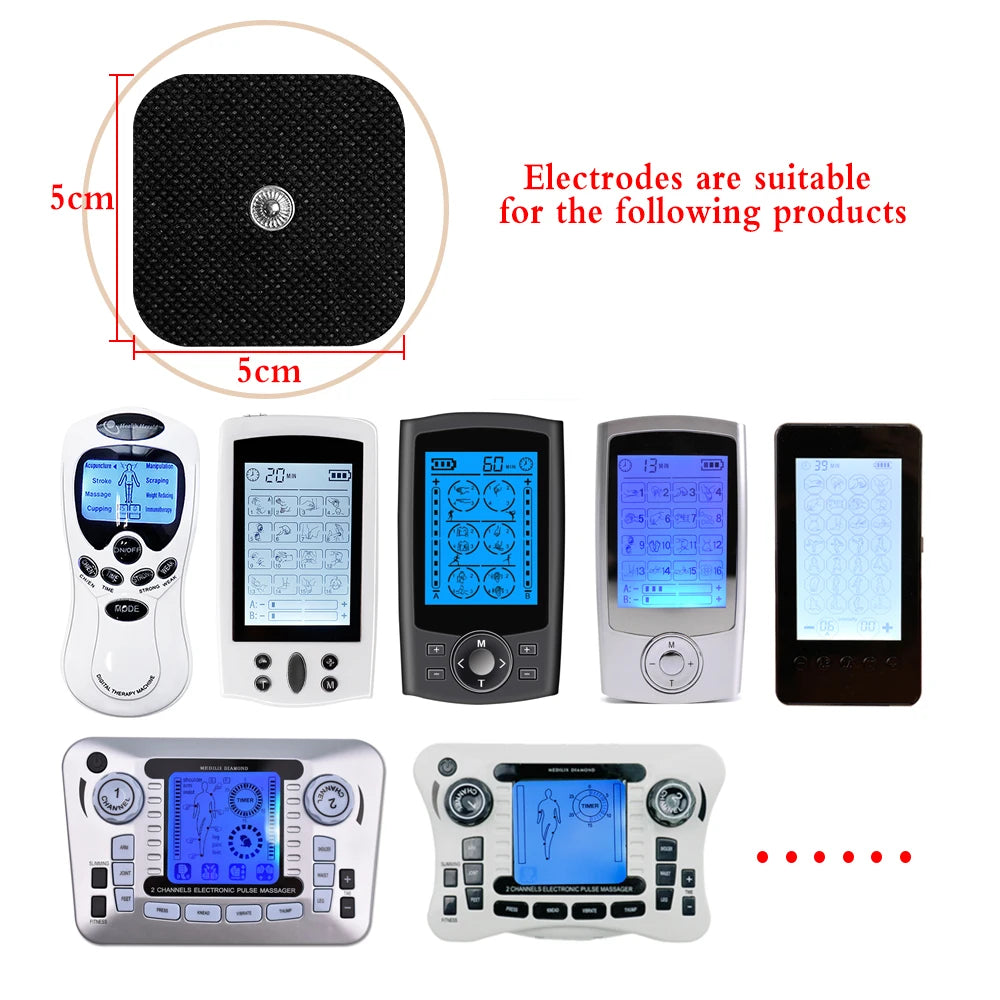 10/20PCS Electrode Pads Gel For Tens Acupuncture Physiotherapy Machine Slimming Pulse Ems Muscle Stimulator Massager Sticker