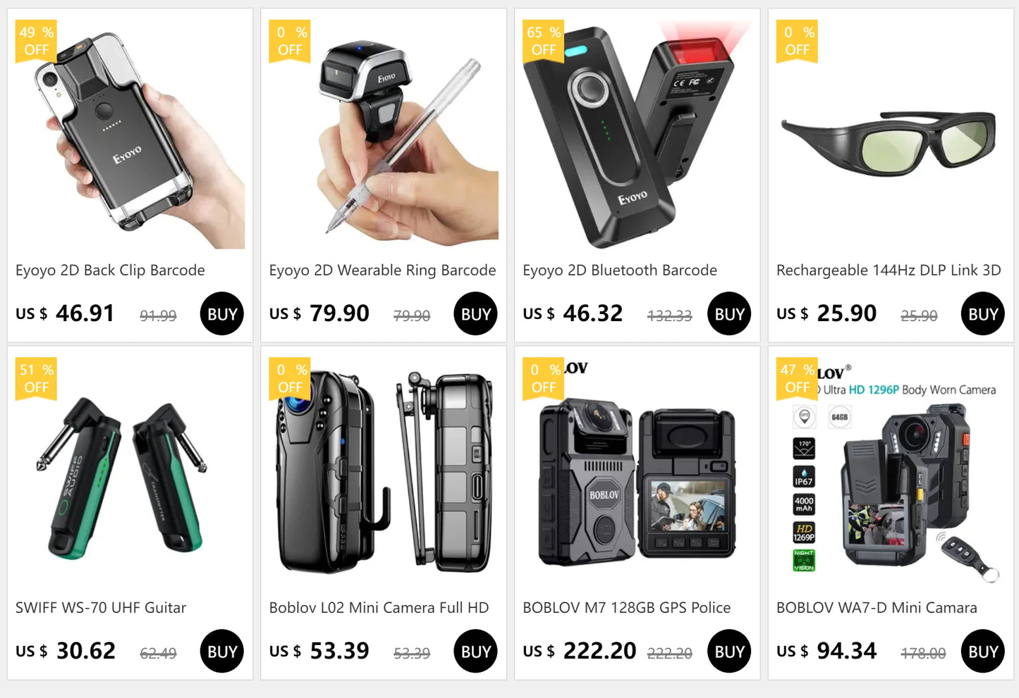 Wearable Mini 1D Ring Barcode Scanner 2.4G Wireless & Bluetooth & USB Wired 3-in-1 1D Code Reader Laser Bar Code Scanners