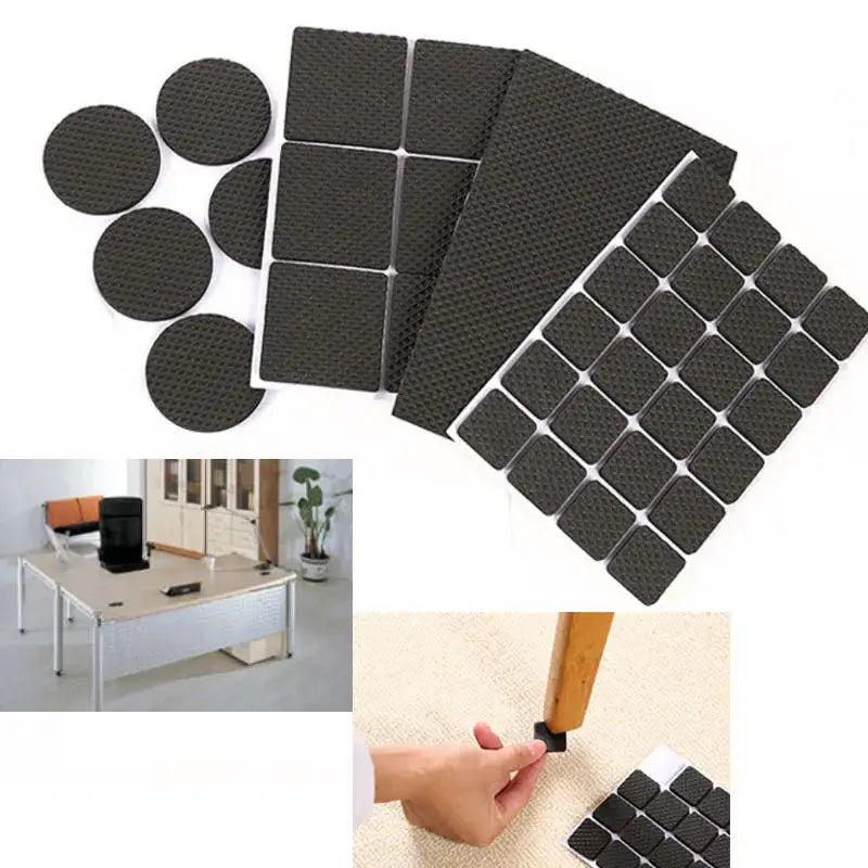 1/6/15/24pcs Furniture Pads, Adhesive Rubber DIY Furniture Feet Pad, Table Legs Stools, Chairs Mats, Table And Chair Foot Protec