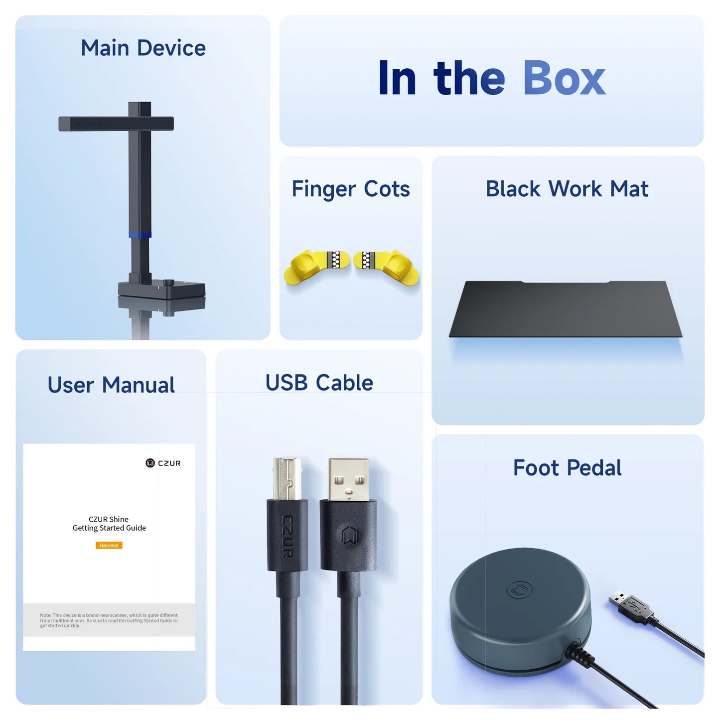 CZUR Shine Ultra Portable 13MP Book Scanner Flatten Curve Technology Capture Max A3 Document Fast Scan for Office Library School