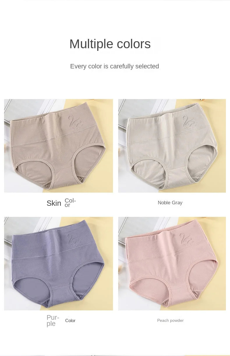 Cotton Panties Women's High Waist Underwear Abdominal Plus Size Briefs Girls Female Seamless Underpants Sexy Lingeries Soft Lady