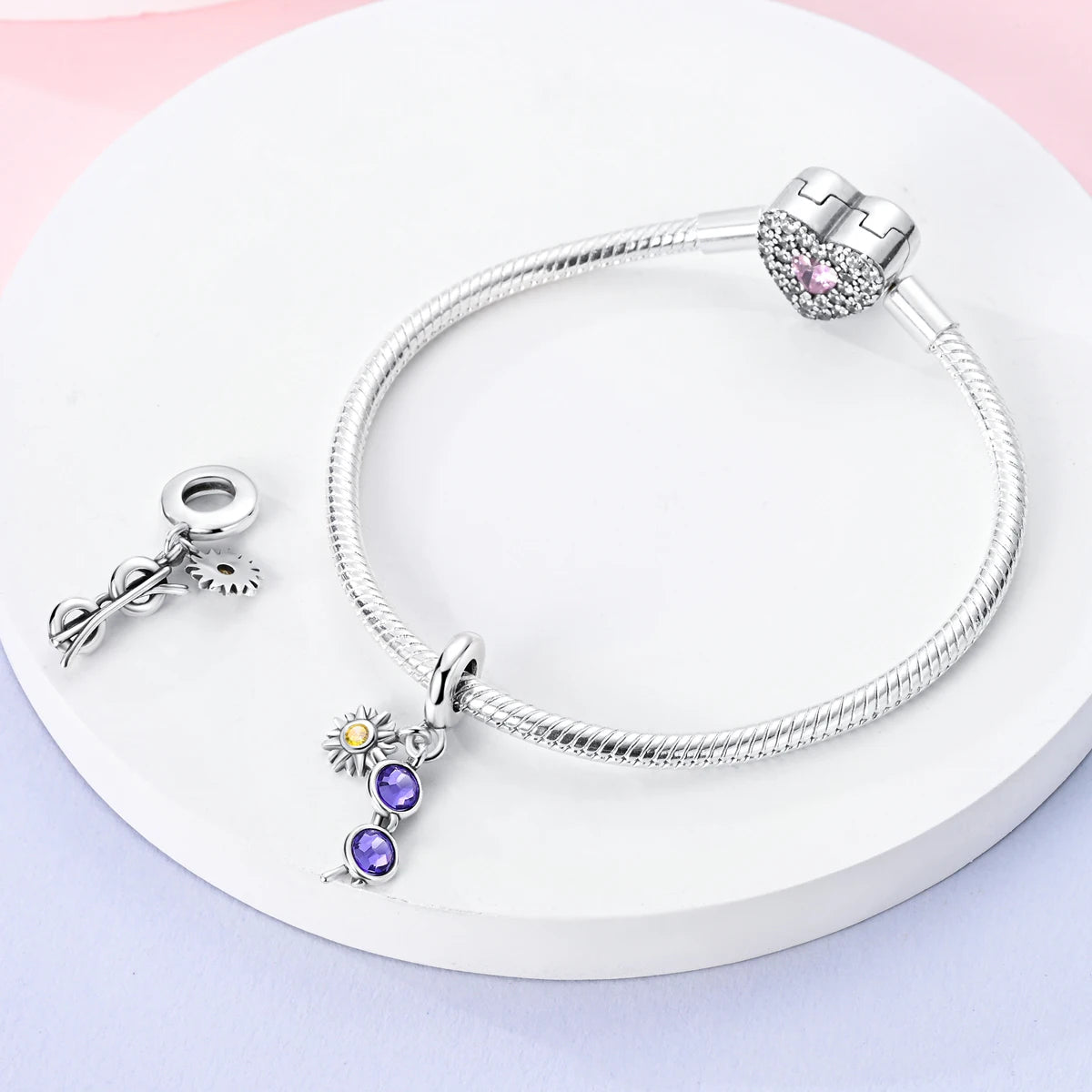 925 Silver Plated Firefly Pizza Cake Charms Fit Original Pandora Bracelet Making Fashion Jewelry